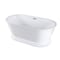 Aqua Eden Pedestal Bathtubs, 59.81 L, 27.94 W, White, Acrylic VTDE602824 - alternate 5